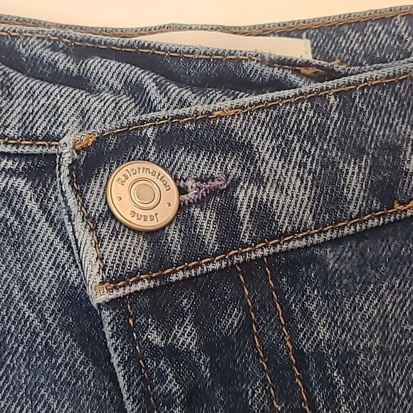 Reformation Nila Long Denim Skirt Medium Wash Size 12 - Picture 4 of 16